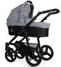 Детская коляска 2 в 1 Venicci Soft Med Grey (на черном шасси)