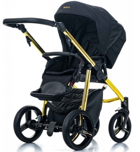 Детская коляска 2 в 1 Venicci Gold Black