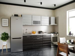 Кухня Венеция МДФ дым 1800