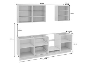 Кухонный гарнитур Фэнтези Вуд 2,4м
